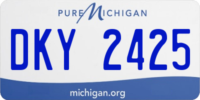 MI license plate DKY2425