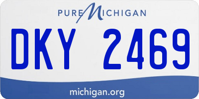 MI license plate DKY2469
