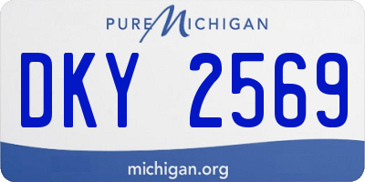 MI license plate DKY2569