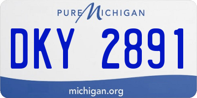 MI license plate DKY2891