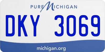 MI license plate DKY3069