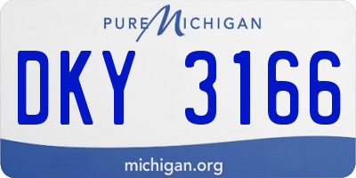 MI license plate DKY3166