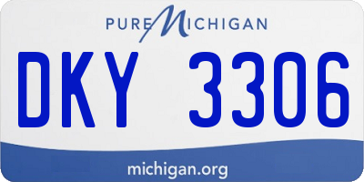MI license plate DKY3306