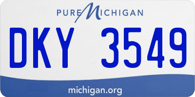 MI license plate DKY3549