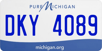 MI license plate DKY4089