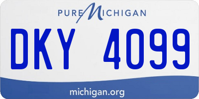 MI license plate DKY4099