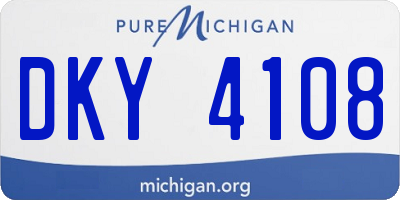 MI license plate DKY4108