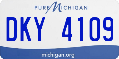 MI license plate DKY4109