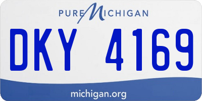 MI license plate DKY4169