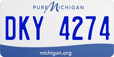 MI license plate DKY4274