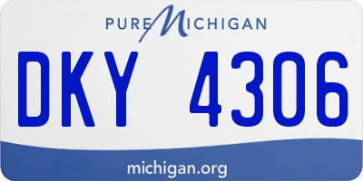 MI license plate DKY4306