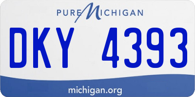 MI license plate DKY4393