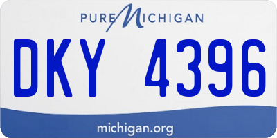 MI license plate DKY4396