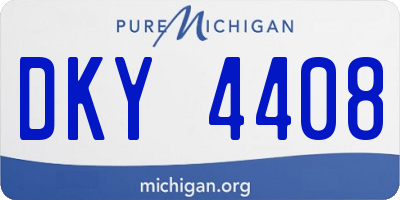 MI license plate DKY4408