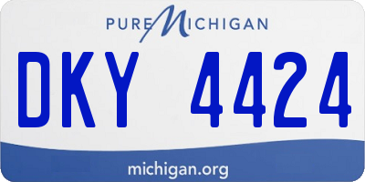 MI license plate DKY4424