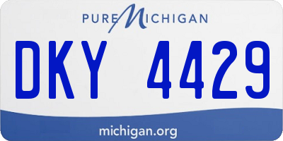 MI license plate DKY4429