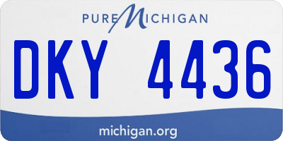 MI license plate DKY4436