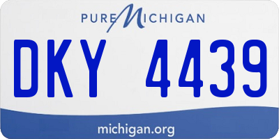 MI license plate DKY4439