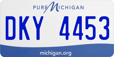 MI license plate DKY4453