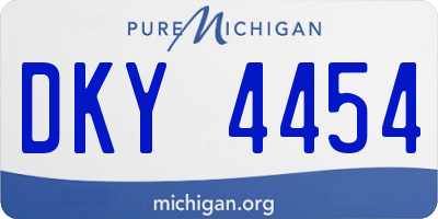 MI license plate DKY4454