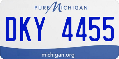MI license plate DKY4455