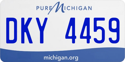 MI license plate DKY4459