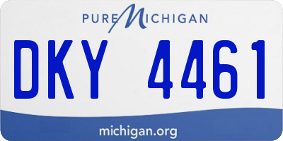 MI license plate DKY4461