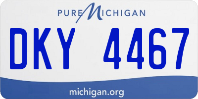 MI license plate DKY4467