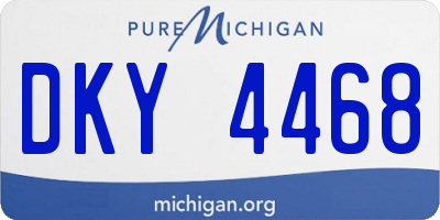MI license plate DKY4468