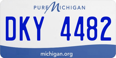MI license plate DKY4482
