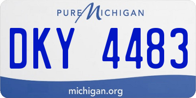 MI license plate DKY4483