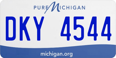 MI license plate DKY4544