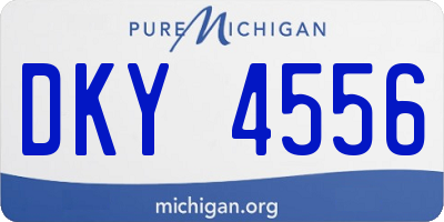 MI license plate DKY4556