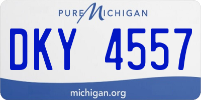 MI license plate DKY4557