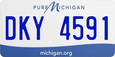 MI license plate DKY4591