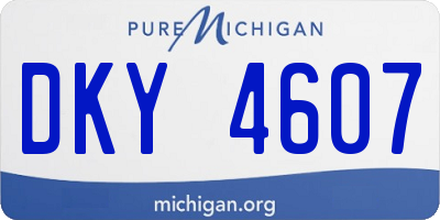 MI license plate DKY4607