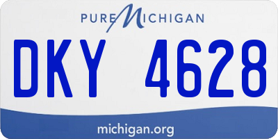 MI license plate DKY4628