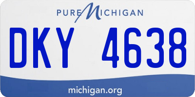 MI license plate DKY4638