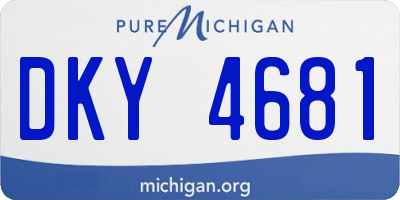MI license plate DKY4681