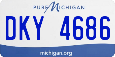MI license plate DKY4686