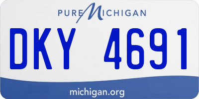 MI license plate DKY4691