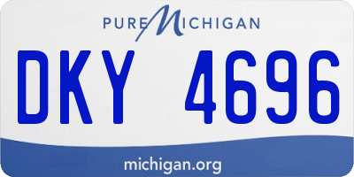 MI license plate DKY4696