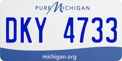 MI license plate DKY4733