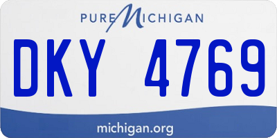 MI license plate DKY4769