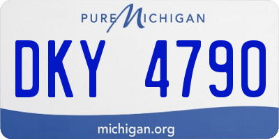 MI license plate DKY4790