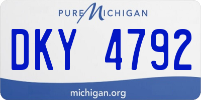 MI license plate DKY4792