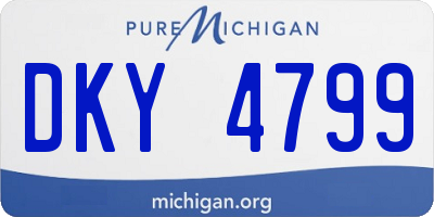 MI license plate DKY4799