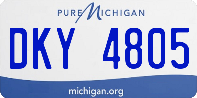MI license plate DKY4805