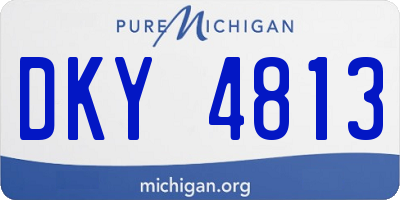 MI license plate DKY4813