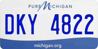MI license plate DKY4822